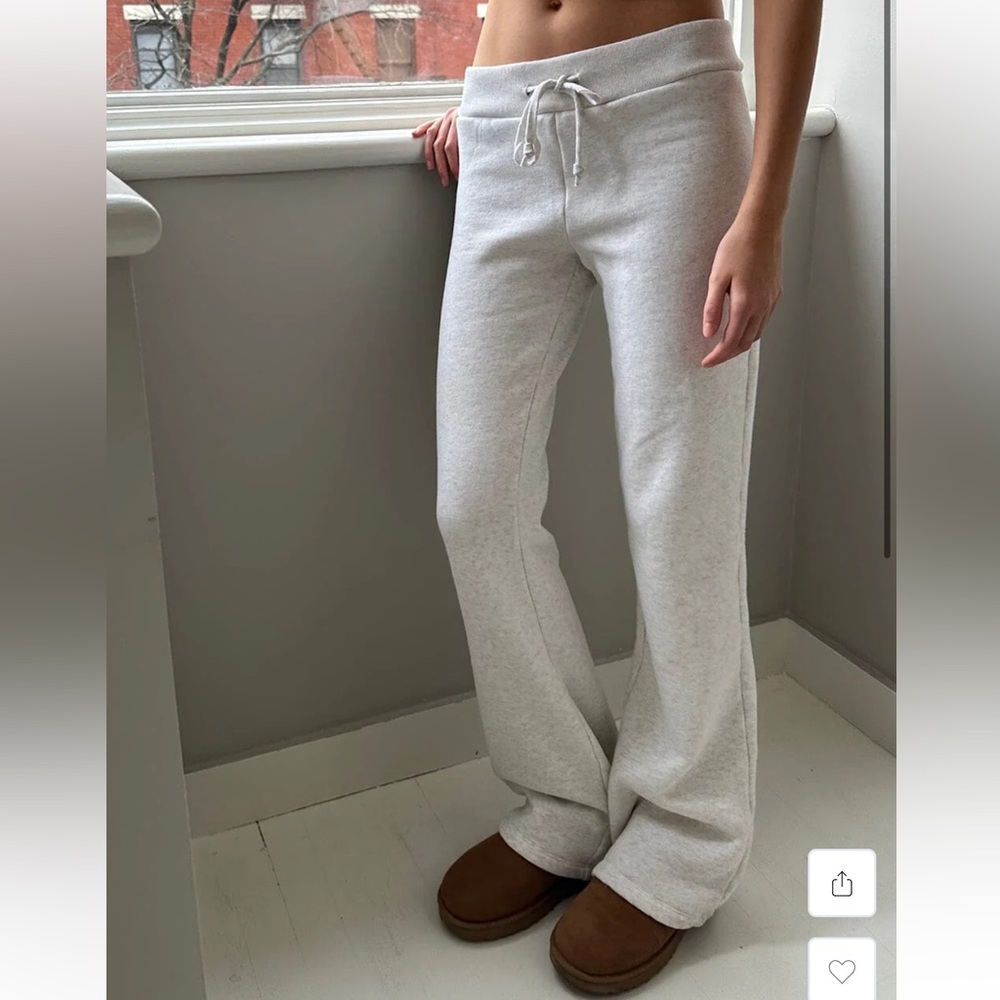 Brandy Melville white Hillary sweats